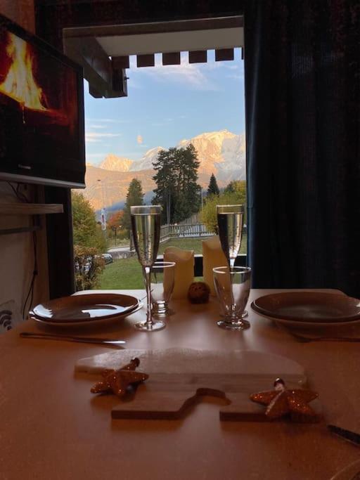 꽁블루 La Marmotte: Vue Mont Blanc, Terrasse, Parking 아파트 외부 사진